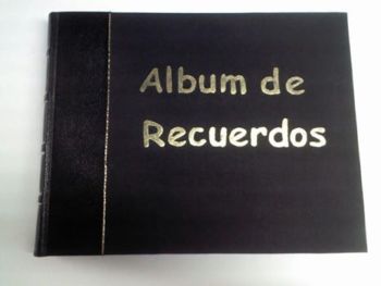 Albúm de recuerdos, Encuadernación Milagros Cólera