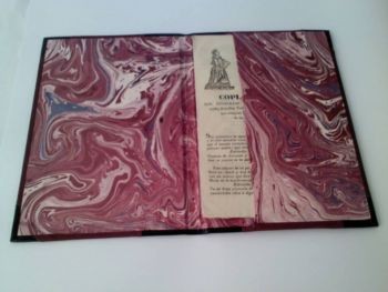 Porta folletos o documentos, Encuadernación Milagros Cólera