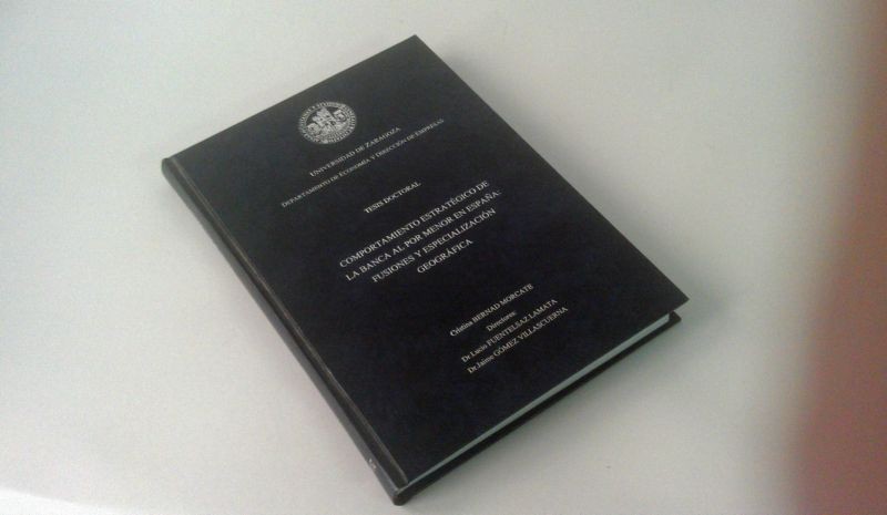 Encuadernación de Tesis Doctoral