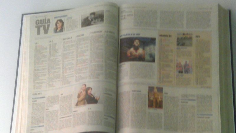 Encuadernación artesanal en Zaragoza de ejemplares de Heraldo de Aragón